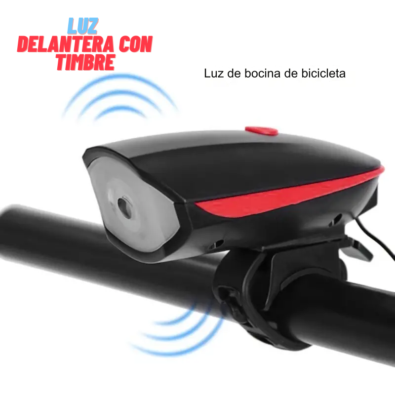 PACK DE LUZ DELANTERA Y LUZ TRASERA PARA BICICLETA